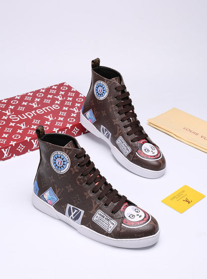 EI -LUV Stellar Trainer Boot Brown Sneaker