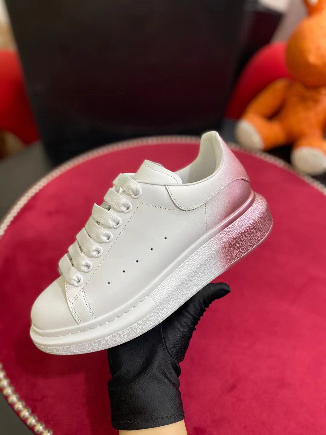 Alexander McQueen Oversized Sneaker White/Red For Men