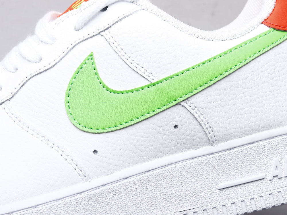 EI -AF1 White powder green low top