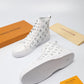 EI -LUV High CEnogram White Boot Sneaker