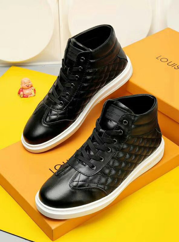 EI -LUV HIgh Top Metal Black Sneaker