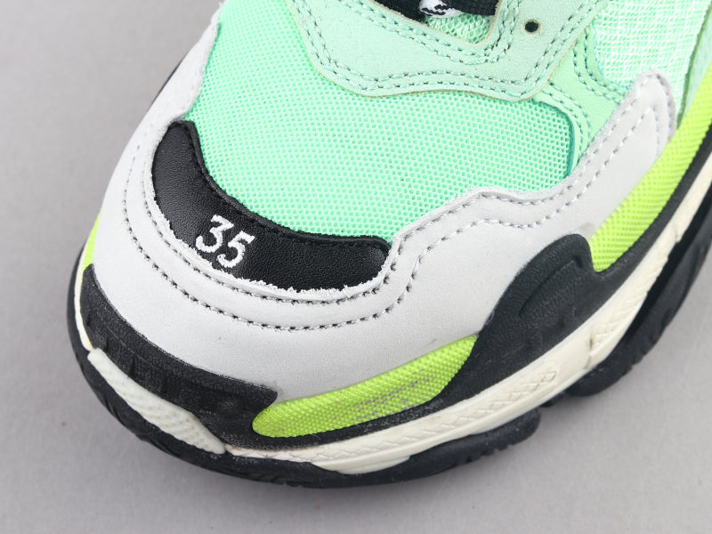 EI -Bla Triple S Yellow Green Sneaker