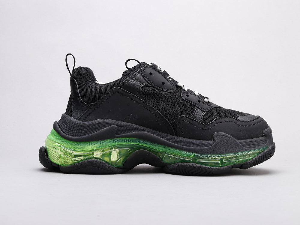 EI -Bla Triple S Black Green Sneaker