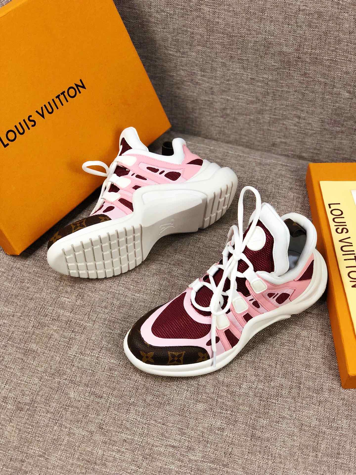 EI -LUV Archlight Pink Brown Sneaker