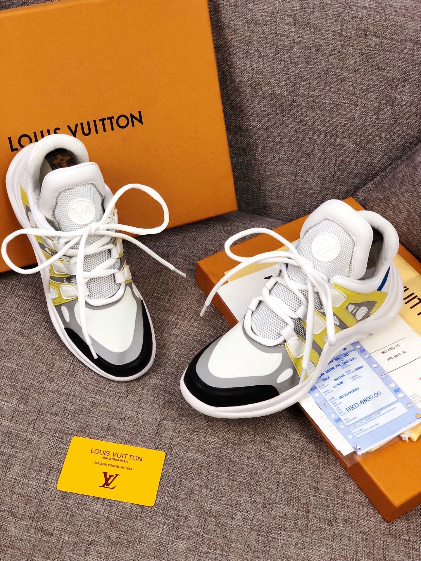 EI -LUV Archlight Brown Black Yellow Sneaker