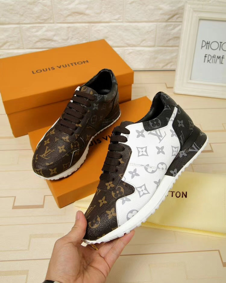 EI -LUV Run Away Brown White Sneaker