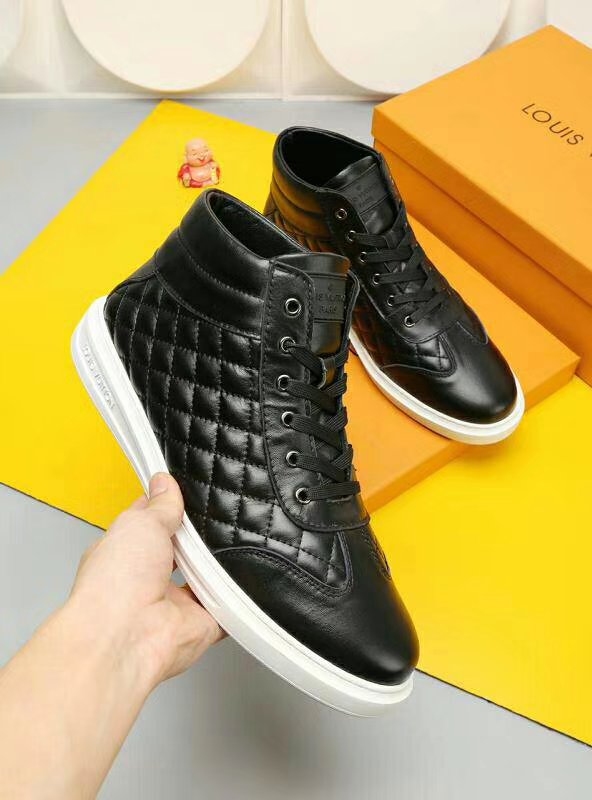 EI -LUV HIgh Top Metal Black Sneaker