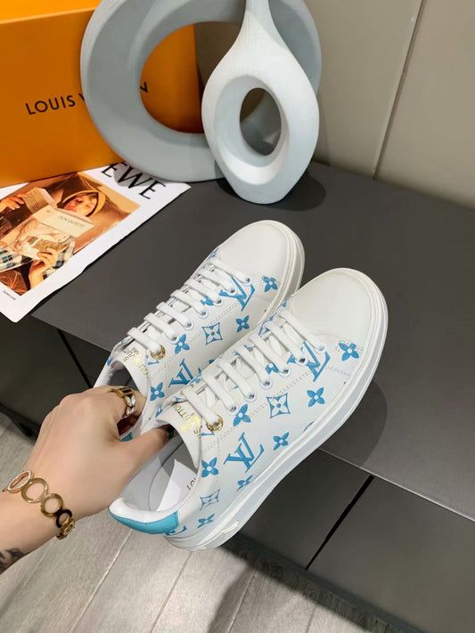 EI -LUV Casual Low Blue White Sneaker