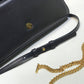 YSSL Kate Tassel Small Shoulder Bag Black For Women 10.2in/26cm YSL P00483545