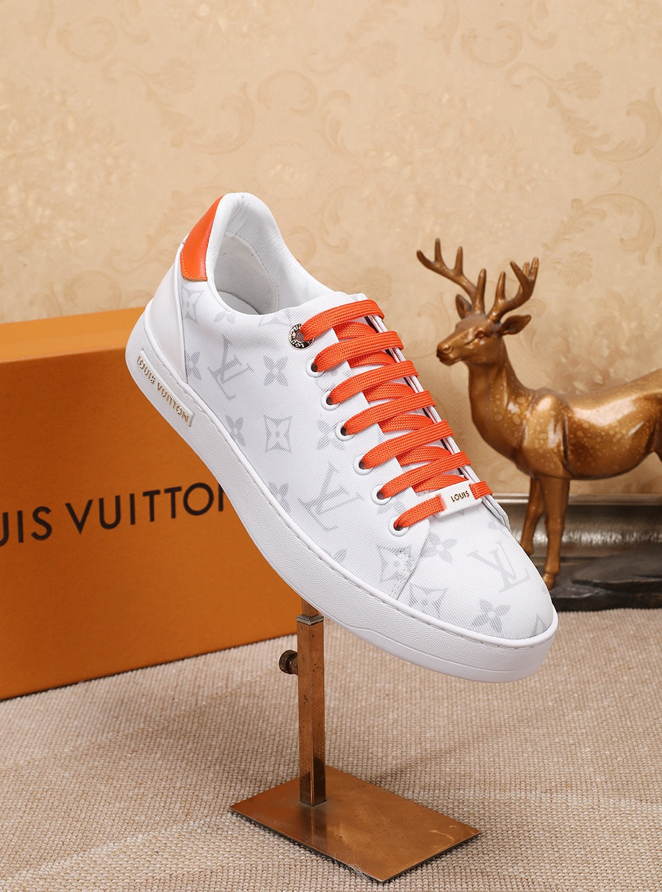 EI -LUV Time Out Orange And White Sneaker