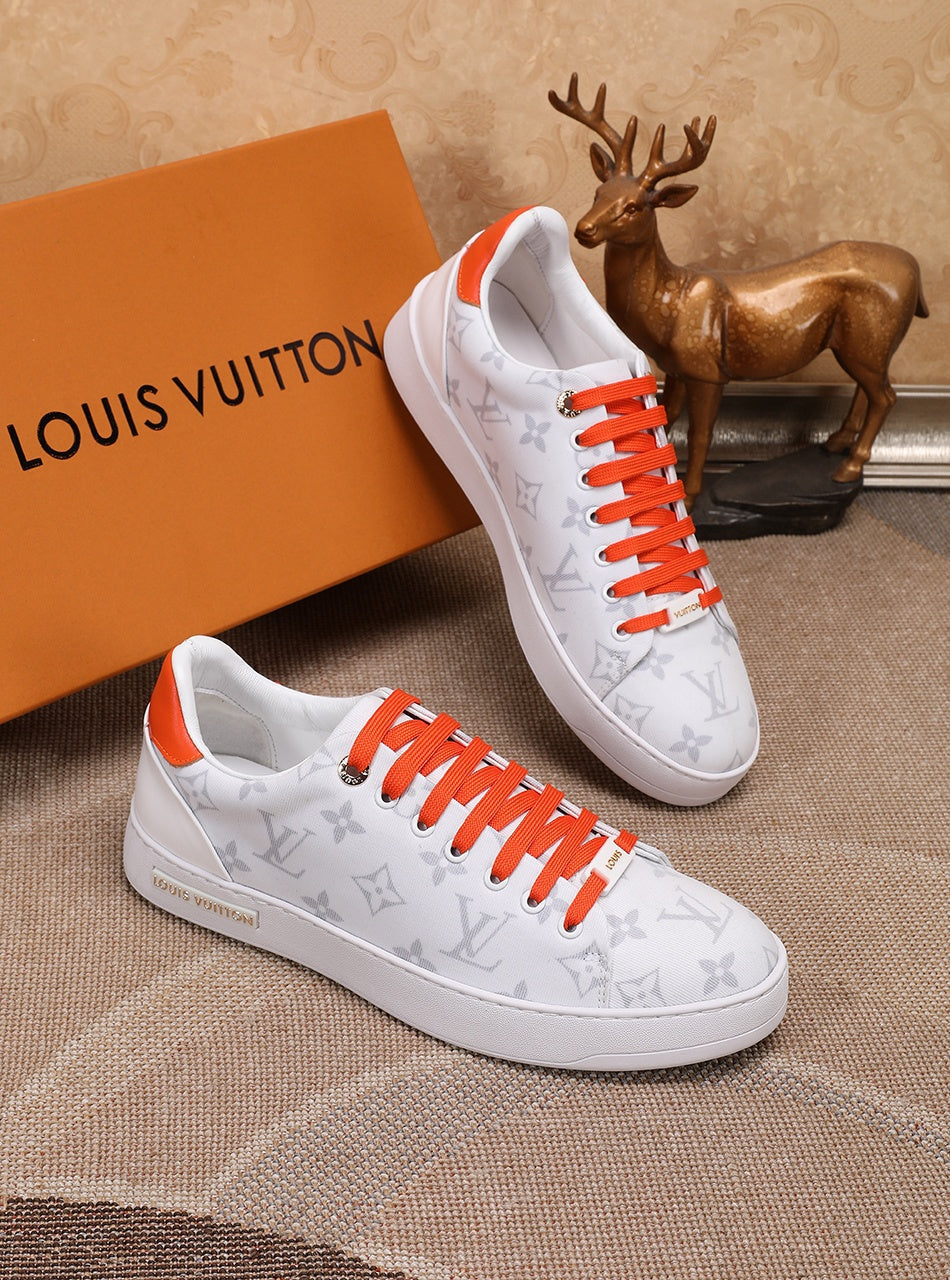 EI -LUV Time Out Orange And White Sneaker