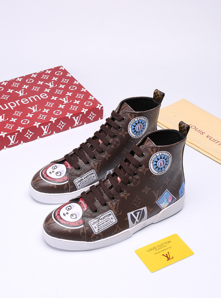 EI -LUV Stellar Trainer Boot Brown Sneaker