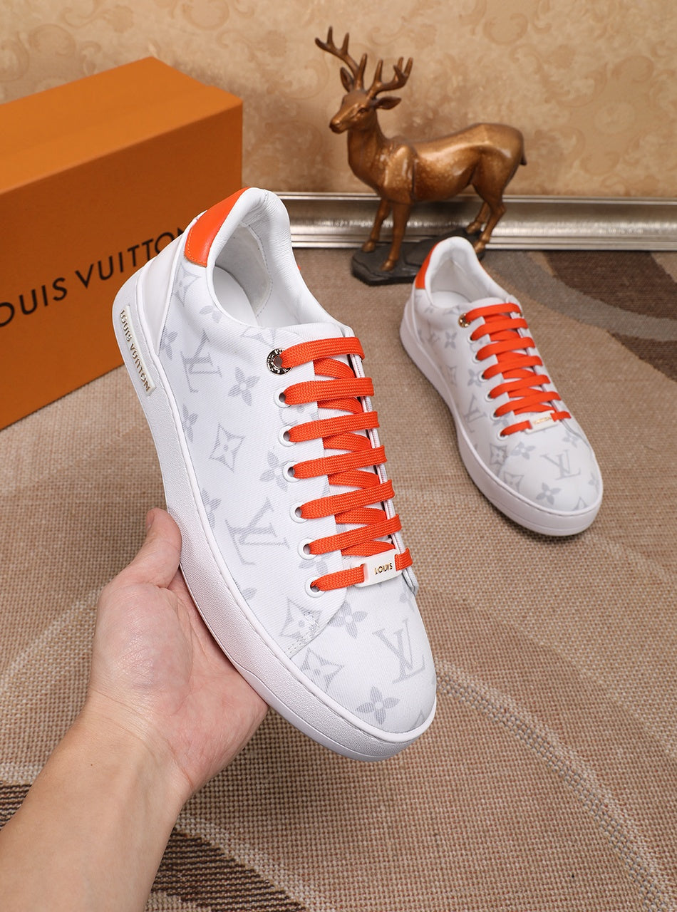 EI -LUV Time Out Orange And White Sneaker