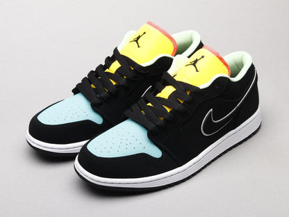 EI -AJ1 Black, blue and yellow stitching