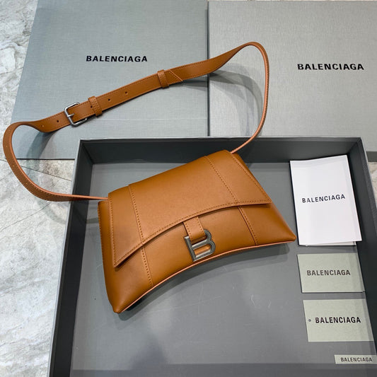 Balen Downtown XS Shoulder Bag In Brown, For Women,  Bags 10in/25cm