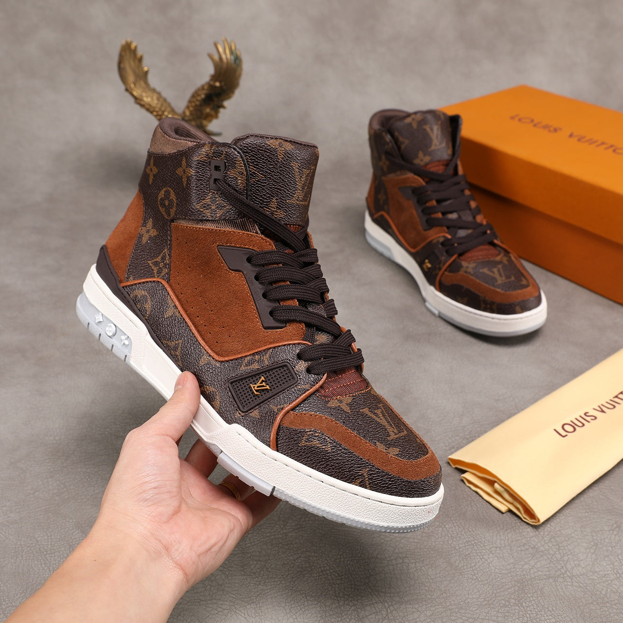 EI -LUV Traners Inspired Brown Sneaker