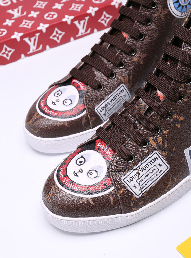 EI -LUV Stellar Trainer Boot Brown Sneaker