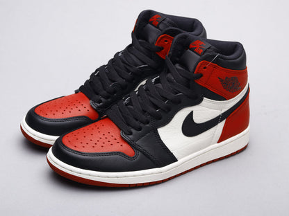 EI -AJ1 black red toe