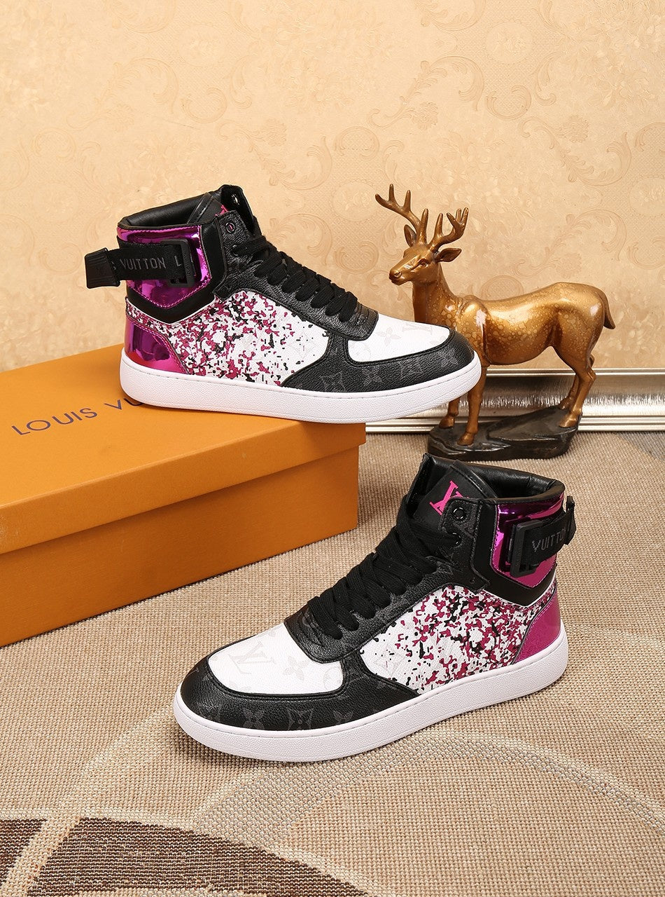 EI -LUV Rivoli High Pink Sneaker