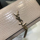 YSSL Kate Small Chain Bag With Tassel In Embossed Beige For Women 7.8in/20cm YSL 