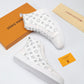EI -LUV High CEnogram White Boot Sneaker