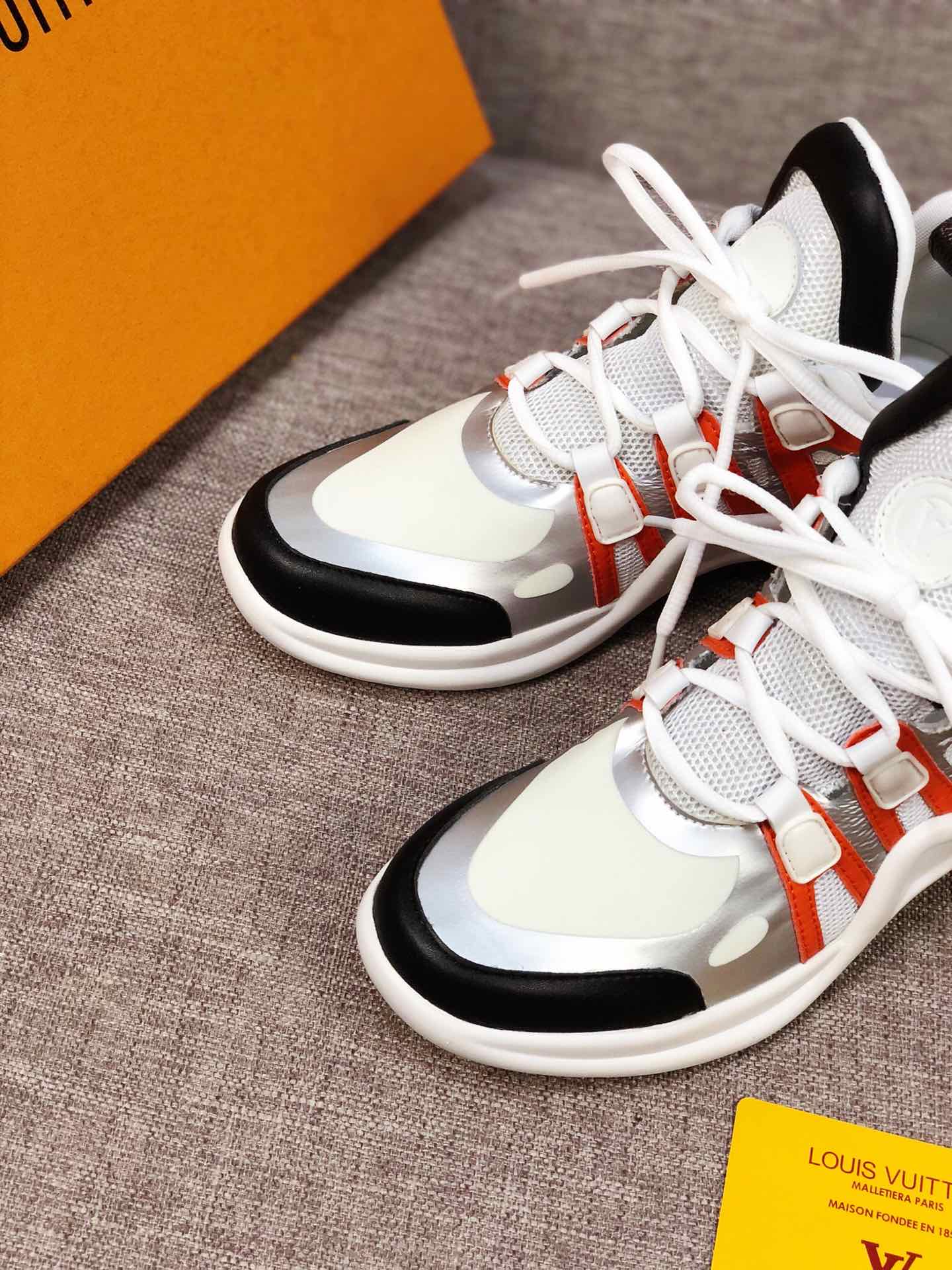 EI -LUV Archlight White Black Orange Sneaker