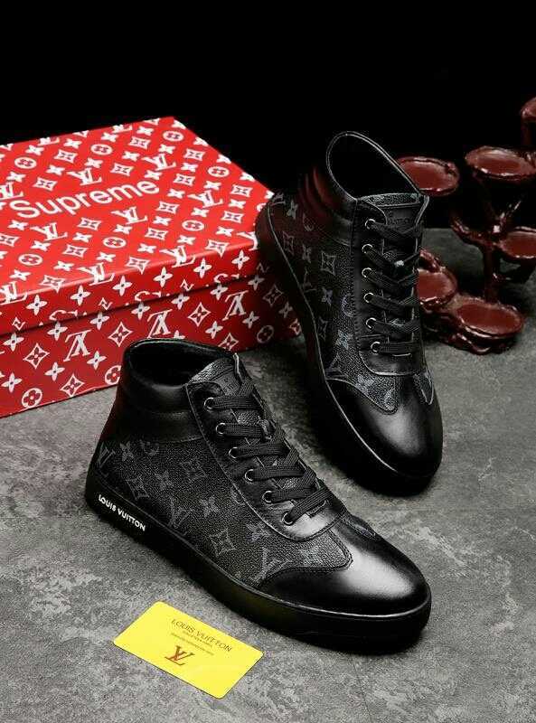 EI -LUV HIgh Top Black Sneaker