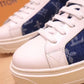 EI -LUV Time Out Brown Blue White Sneaker