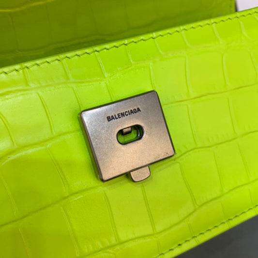 Balen Gossip Small On Chain Shoulder Bag Green Neon, For Women,  Bags 7.4in/19cm