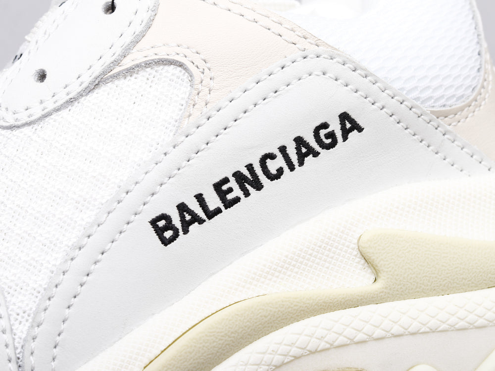 EI -Bla Triple S Pure White Sneaker