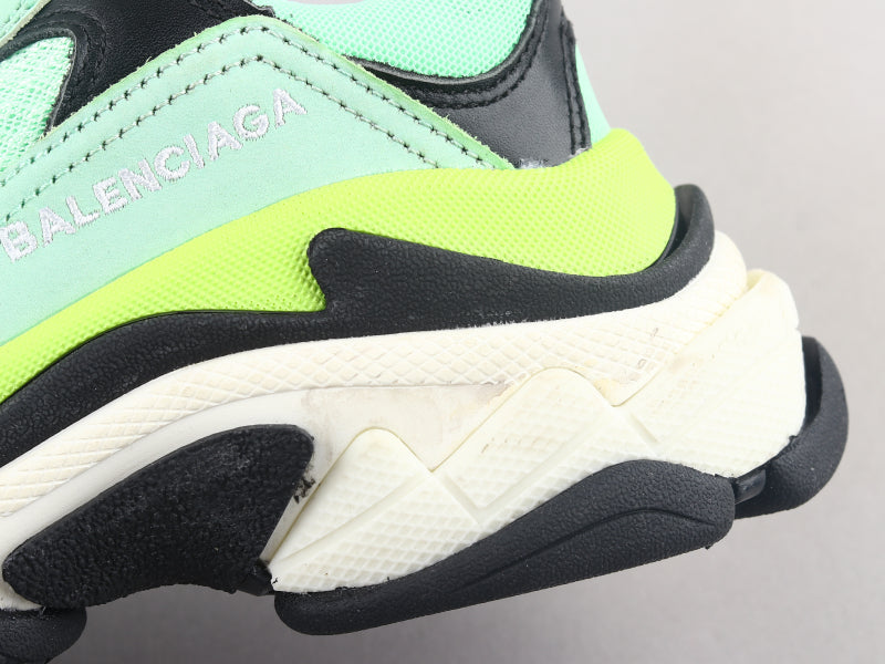 EI -Bla Triple S Yellow Green Sneaker