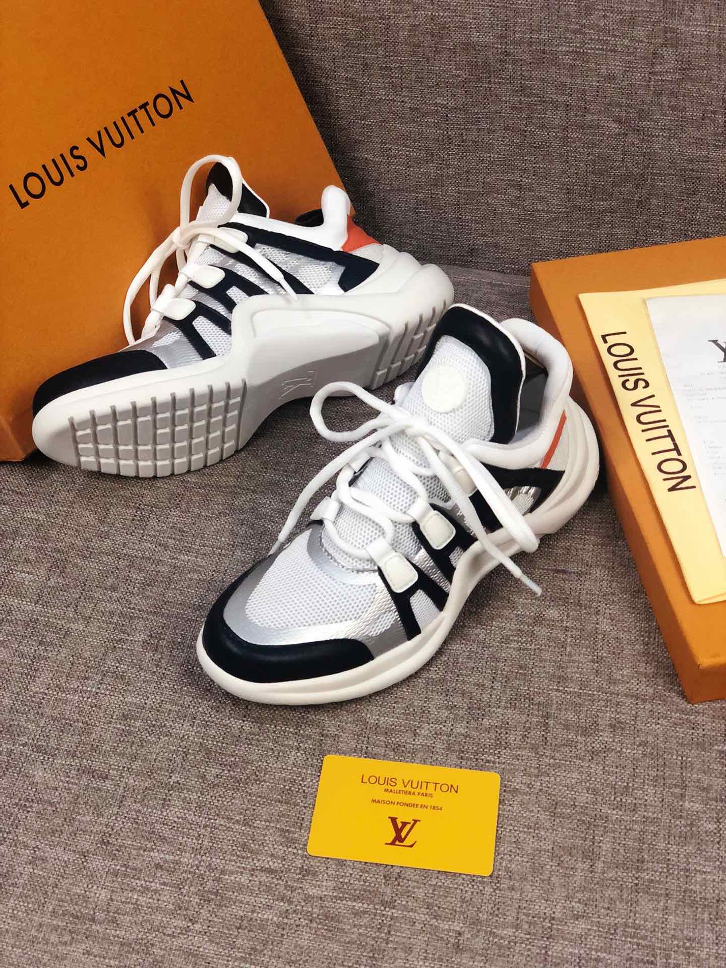 EI -LUV Archlight White Black Orange Sneaker