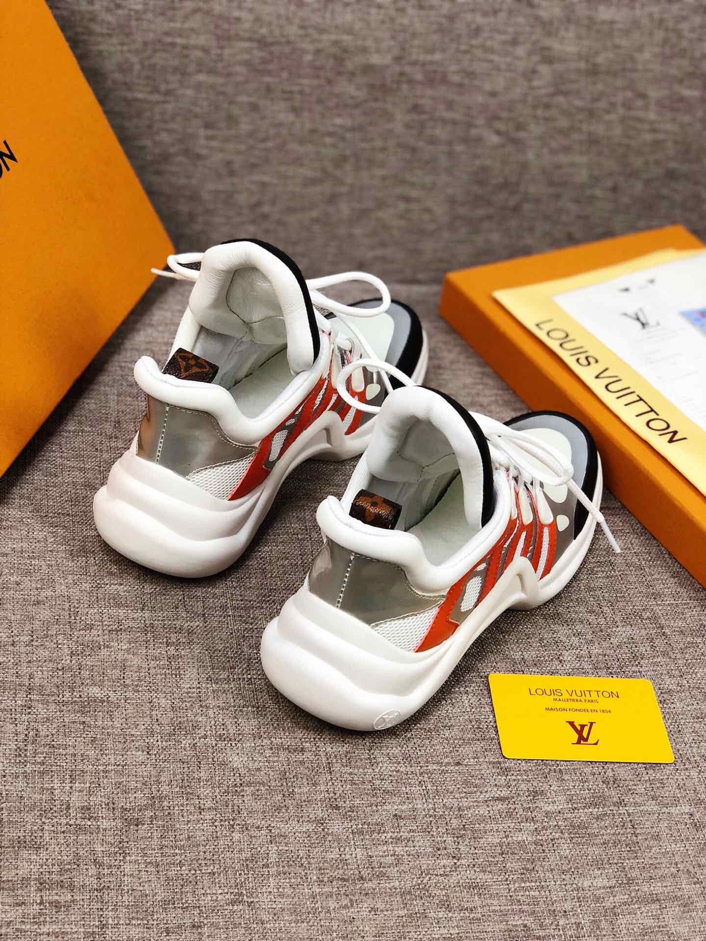 EI -LUV Archlight White Black Orange Sneaker