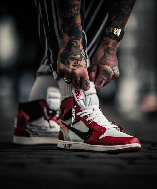 EI -OW x AJ1 White Red