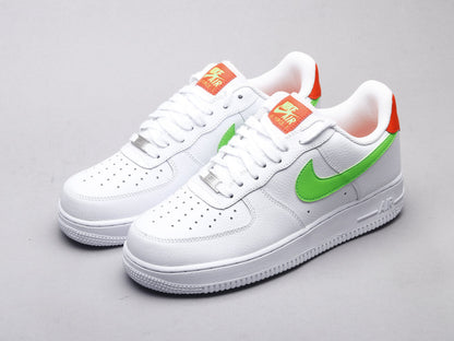 EI -AF1 White powder green low top