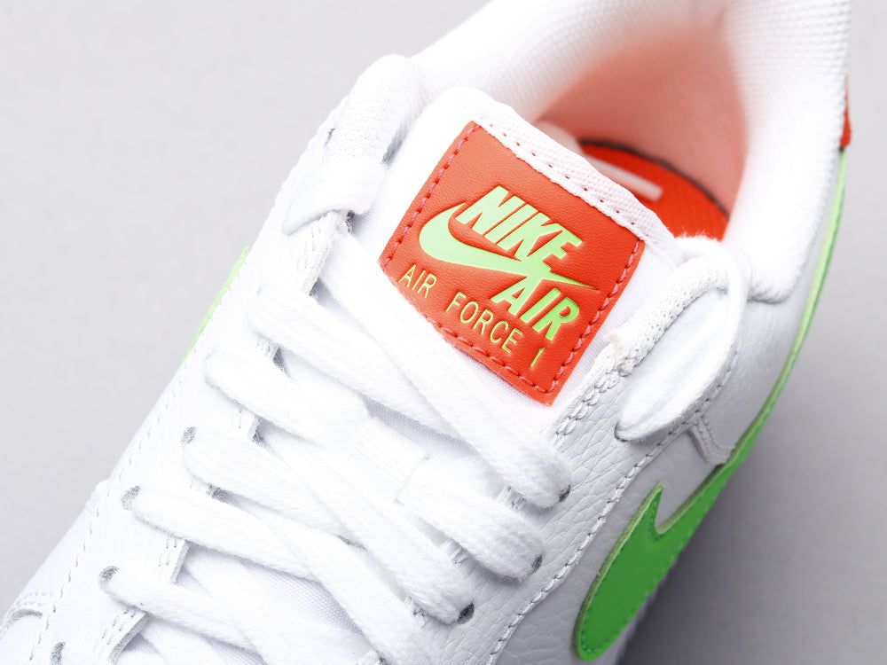 EI -AF1 White powder green low top