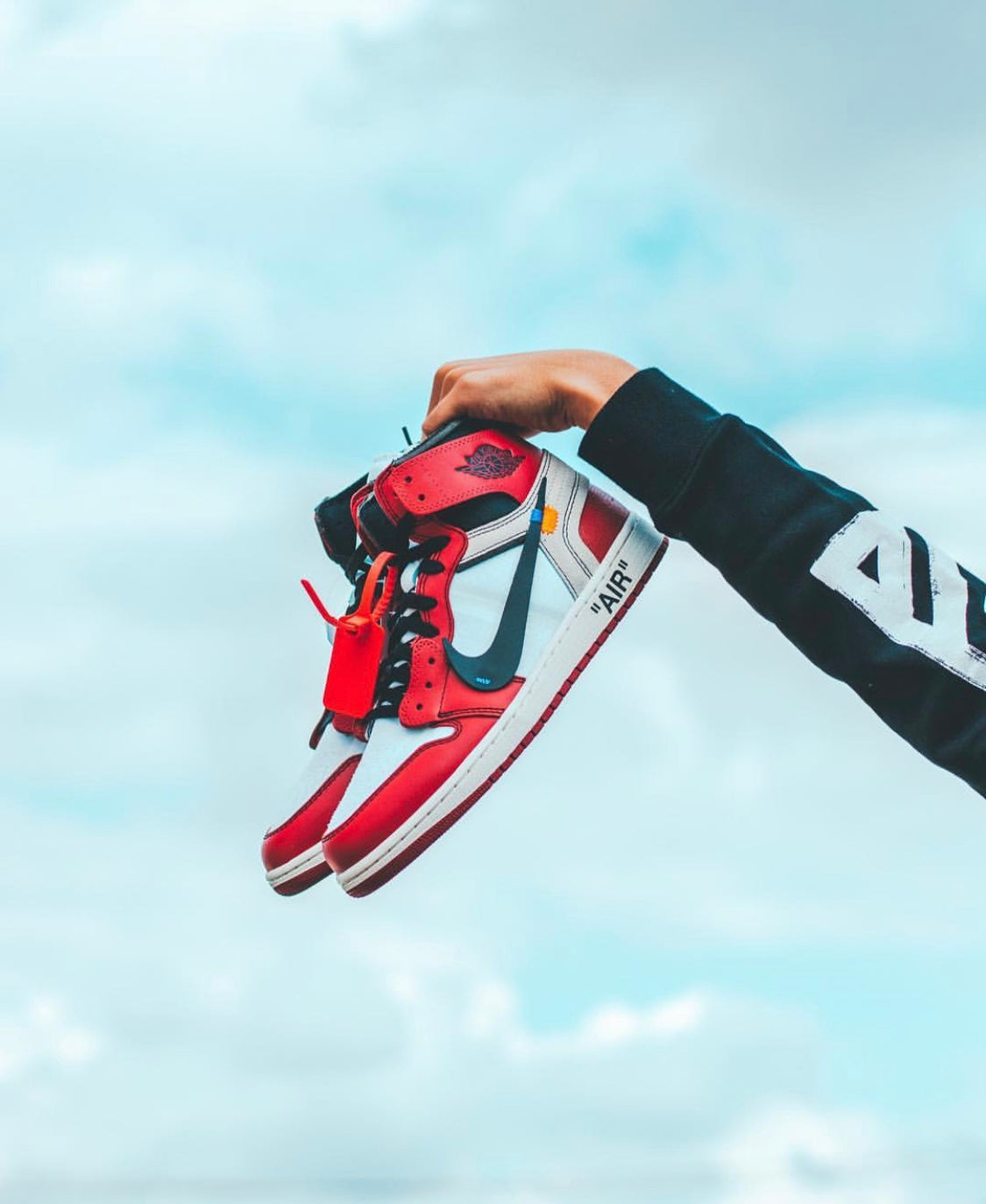 EI -OW x AJ1 White Red