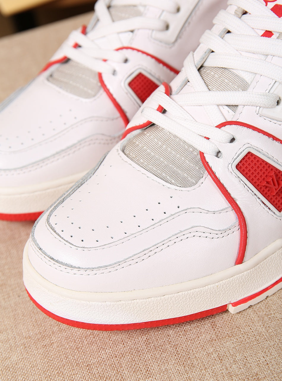 EI -LUV SurfaCE In CEnogram Red White Sneaker