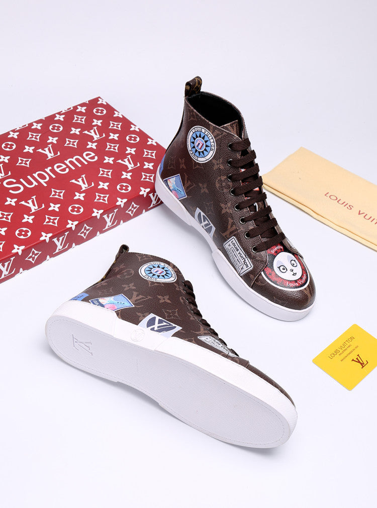 EI -LUV Stellar Trainer Boot Brown Sneaker